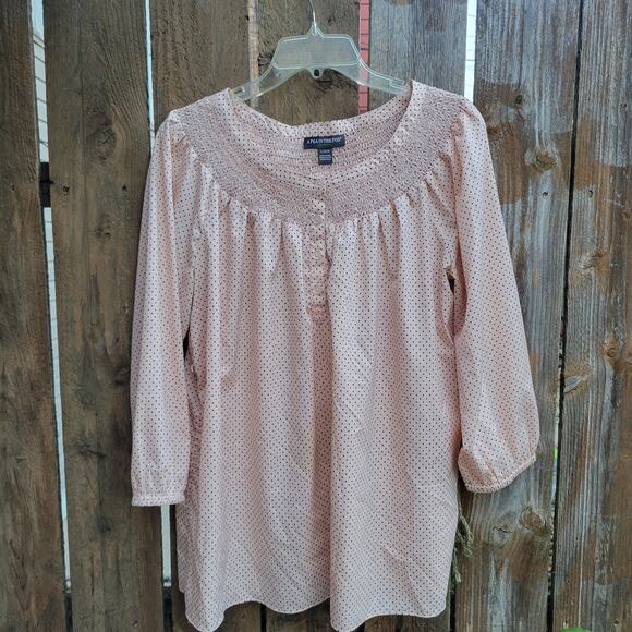 A Pea in the Pod Maternity Long Sleeve Blouse - Picture 1 of 7